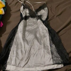 Houndstooth Printed Victoria’s Secret Slip